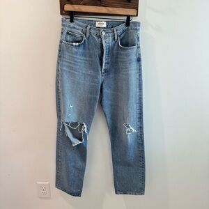 Agolde 90s Pinch Waist Straight Leg Jeans in Lineup‎ Size 28